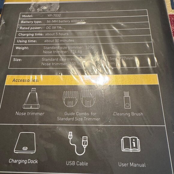 Olov Electric  Hair Waterproof  Hygiene Razor Rechargeable Battery & Accessories - Picture 4 of 4